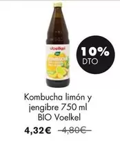 Voelkel - Kombucha Limon Y Jengibre Bio