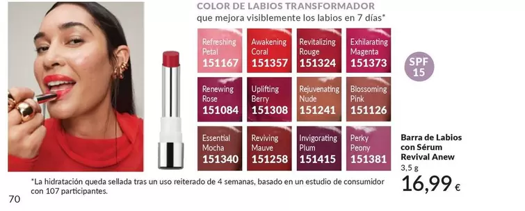 Avon - Anew Barra De Labios Con Sérum Revival