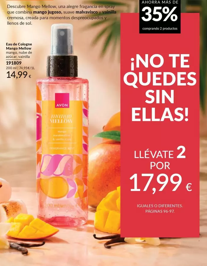 Avon - Eau De Cologne Mango Mellow