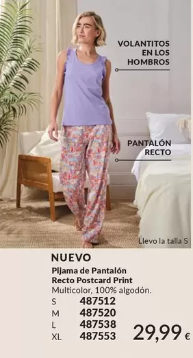 Pijama De Pantalon Recto Postcard Print