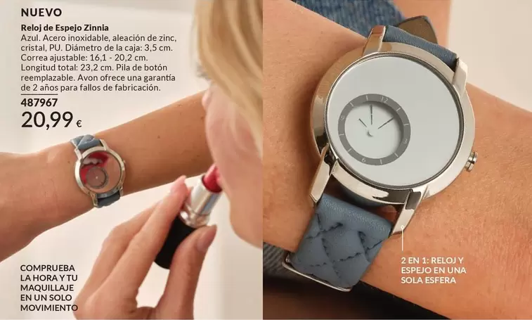 Zinnia - Reloj De Espejo