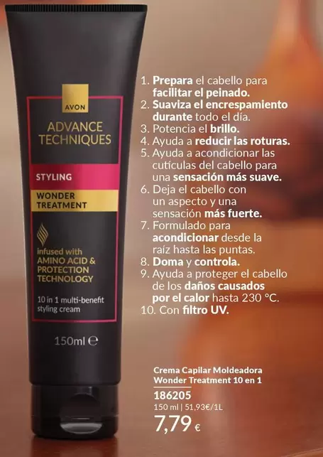 Avon - Crema Capilar Moldanorra Wonder Fresement