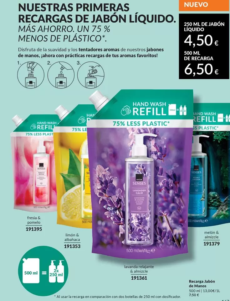 Avon - Nuestras Primeras Recargas De Jabón Líquido