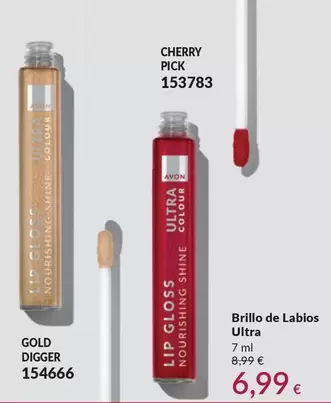 Avon - Brillo De Labios Ultra Gold Digger/Cherry Pick