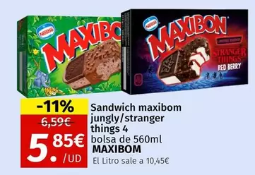 Nestlé - Maxibom Sandwich Jungly/Stranger Things 4