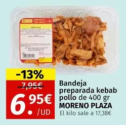 Moreno Plaza - Bandeja Preparada Kebab Pollo