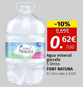 Font Natura - Agua Mineral Garrafa