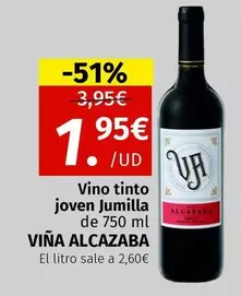Viña Alcazaba - Vino Tinto Joven Jumilla