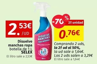 Selex - Disuelve Manchas Ropa