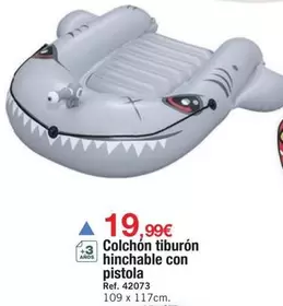 Colchón Tiburón Hinchable Con Pistola
