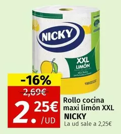 Nicky - Rollo Cocina Maxi Limon Xxl