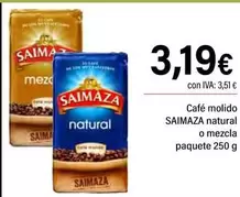 Saimaza - Cafe Molido Natural O Mezcla 