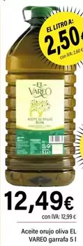El Vareo - Aceite Orujo Oliva