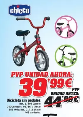 Chicco - Bicicleta Sin Pedales
