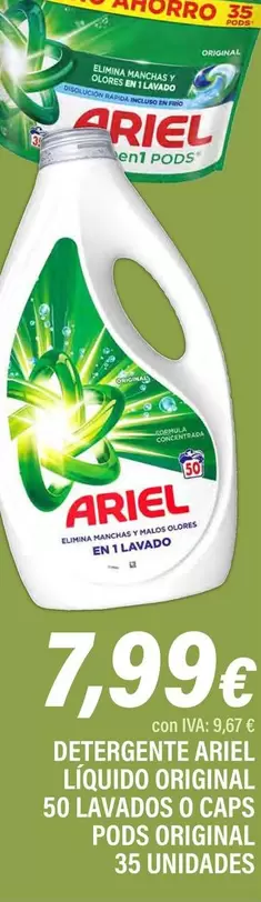 Ariel - Detergente Líquido Original O Caps Pods Original