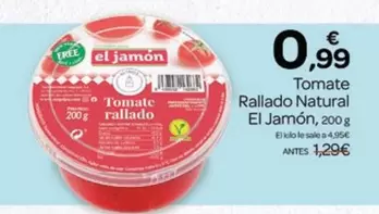 El Jamón - Tomate Rallado Natural