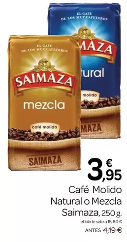 Saimaza - Café Molido Natural O Mezcla