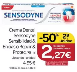 Sensodyne - Crema Dental Sensibilidad & Encias O Repair & Protec