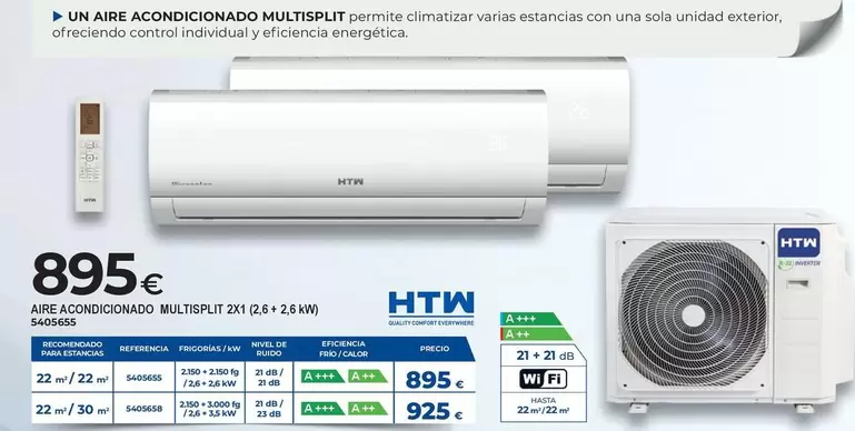 HTW - Are, Coingchonado Multiepilt 2X1 (2,6 + 2,6 KW)