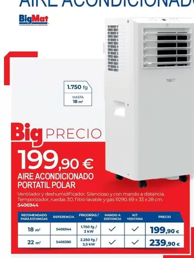 Bigmat - Aire Acondicionado Portatil