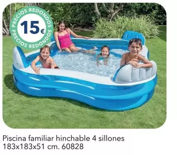 Piscina Familiar Hinchable 4 Sillones