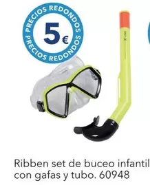 Ribben Set De Buceo Infantil Con Gafas Y Tubo