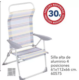 Silla Alta De Aluminio 4 Posiciones