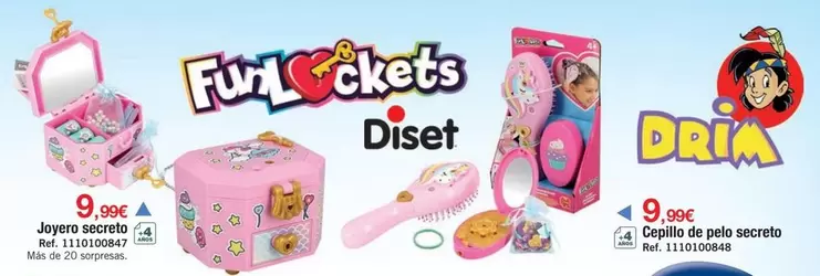 Diset - Joyero Secreto / Cepillo De Pelo Secreto