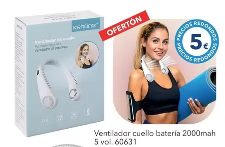 Krhuner - Ventilador Cuello Batería 2000mah