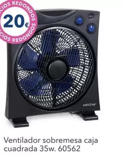 Ventilador Sobremesa Caja Cuadrada 35w. 60562