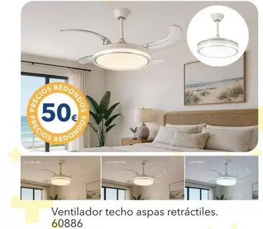 Ventilador Techo Aspas Retractiles. 60886