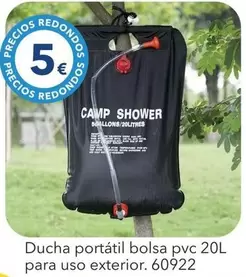 Ducha Portatil Bolsa Pvc Para Uso Exterior