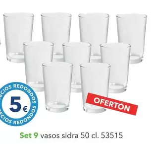 Set 9 Vasos Sidra