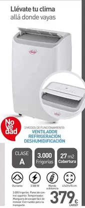 Escape - Ventilador Refrigeración Deshumidificador