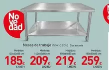 Mesas De Trabajo Inoxidable Con Estante LH2371/LH2372/LH2373/LH2374
