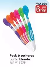 Pack 6 Cucharas Punta Blanda