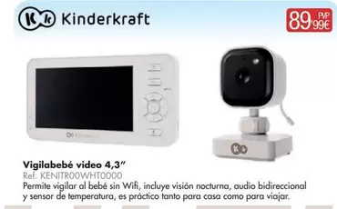 Kinderkraft - Vigilabebé Video 4,3"