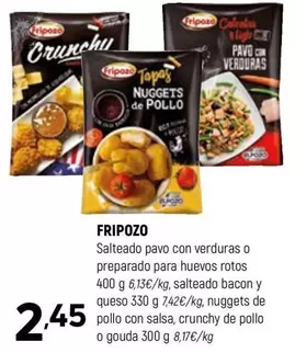 Fripozo - Salteado Pavo Con Verduras O Preparado Para Huevos Rotos