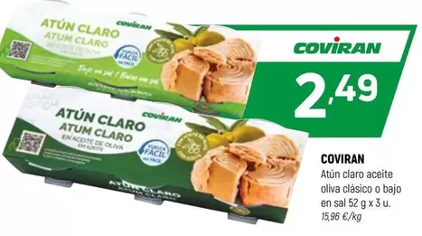coviran - Atun Claro Aceite Oliva Claso O Bajo En Sal
