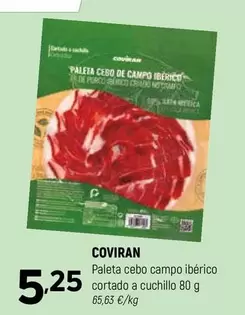 coviran - Paleta Cebo Campo Iberico Cortado A Cuchillo