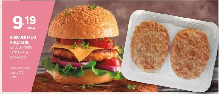 Burguer Meat Pollastre