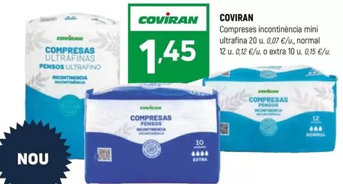 coviran - Compresas Incontinencia Mini Ultrafina