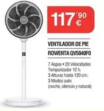 Rowenta - Ventilador De Pie Qv5040f0