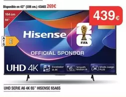 Hisense - Uhd Serie A6 4k 65 65 65a6s