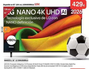 LG - Nanocell 55" 55nauso6blq