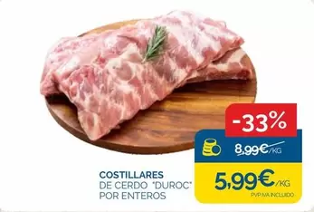 duroc - Costillares De Cerdo '' Por Enteros
