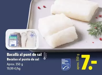 Bacalao Al Punto De Sal