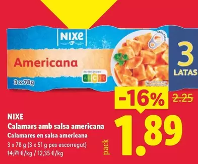 Nixe - Calamars Amb Salsa Americana