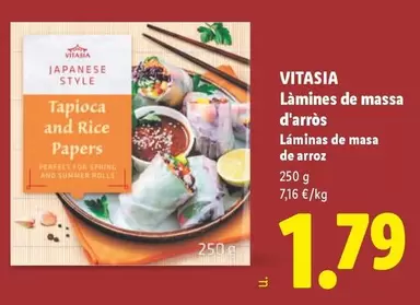 Vitasia - Lamines De Massa D'Arros