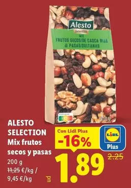 Alesto Selection - Mix Frutos Secos Y Pasas
